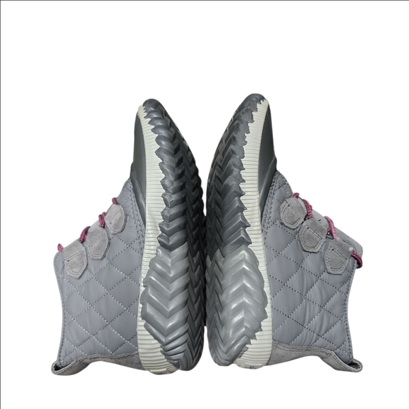 Sorel Out N About Quilted Ankle Rain Duck Boots Gray Leather Rubber Women’s 7 - Picture 12 of 16